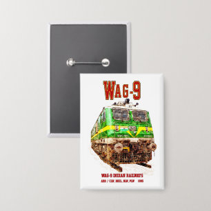 Badge WAG-9 Locomotive. Train de marchandises des chemin