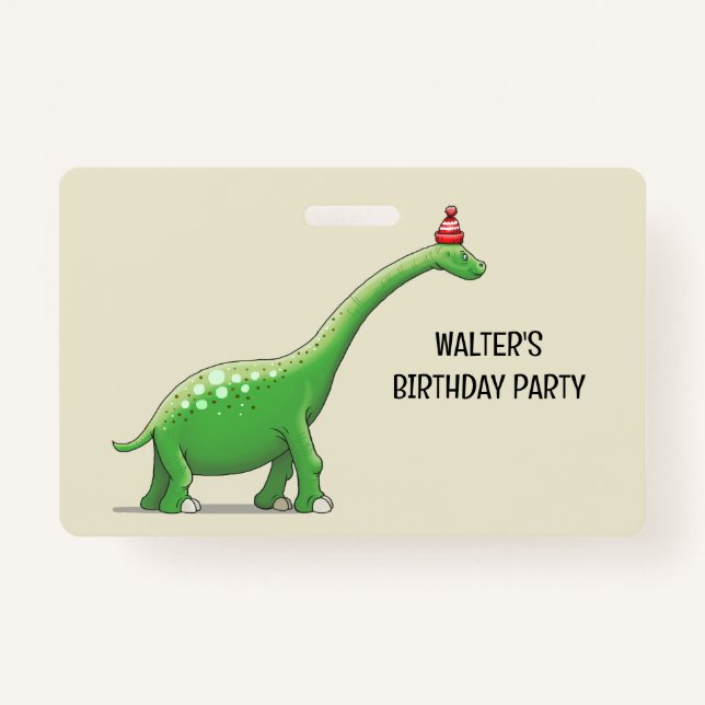 Badge Walter le Dinosaur (Devant)