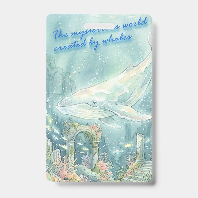 Badge Whale Atlantis Underwater Fantasy (Avant)