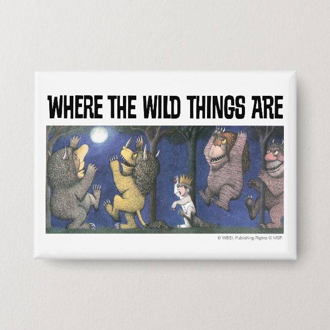 Badge Wild Things and Max Dancing in Moonlight (Recto)