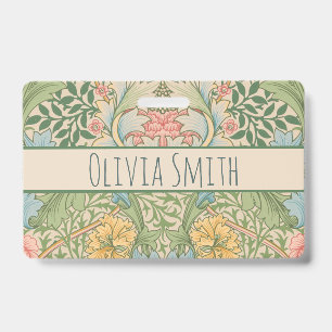 Badge William Morris Fleur de Myrte Floral Botanique