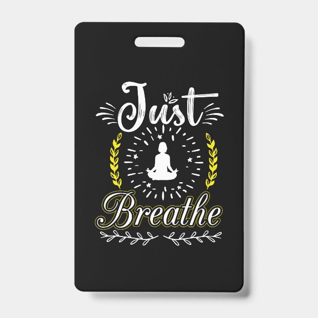 Badge Yoga Lover | Just Breathe (Avant)