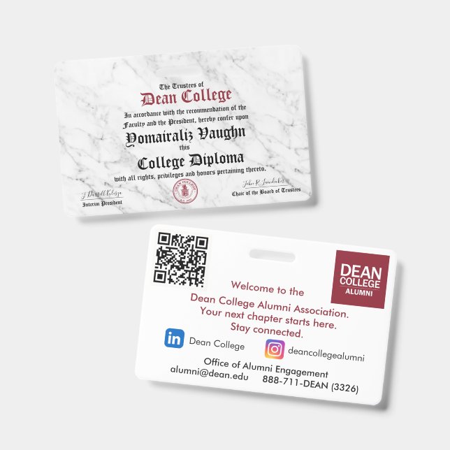 Badge Yomairaliz Vaughn (Avant & arrière)