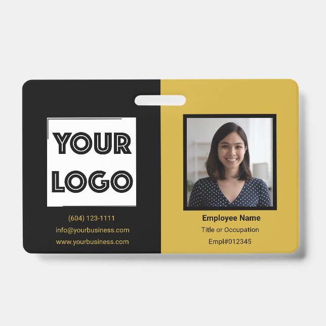 Badge Your Logo Custom Business Marketing Employee (Face)