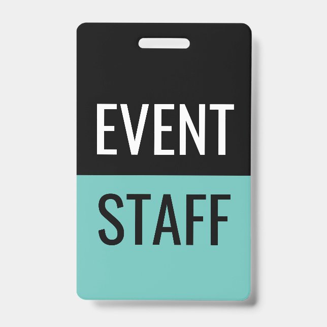 Badges Classiques pour le Personnel d'Événement à  (Avant)