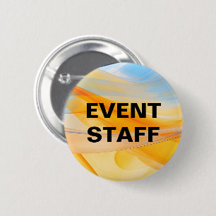 Badges de boutons modernes pour le personnel d'évé