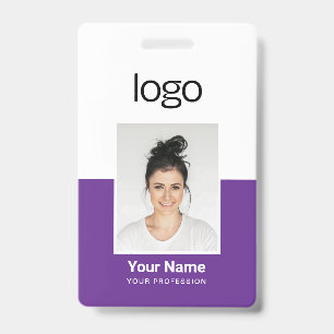 Badges de nom de photo d'employé personnalisés
