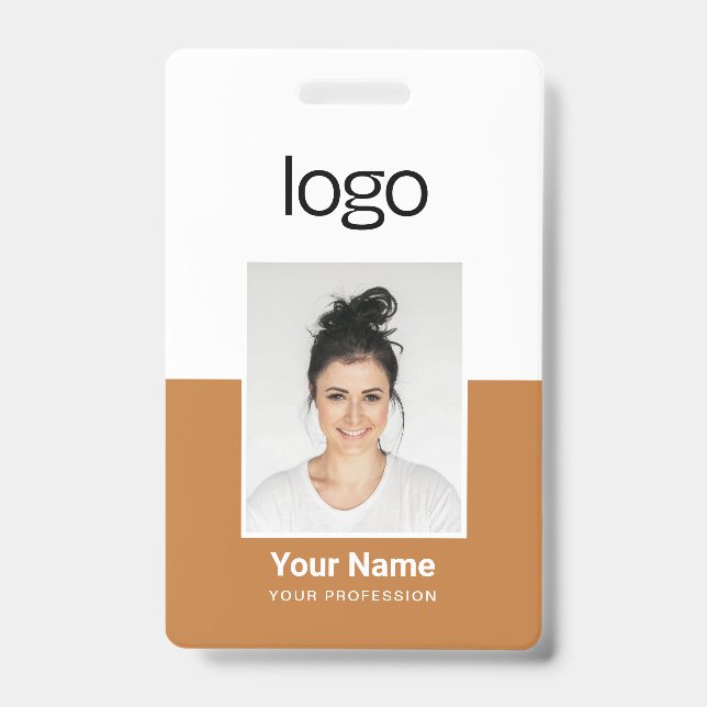 Badges de nom de photo d'employé personnalisés (Avant)