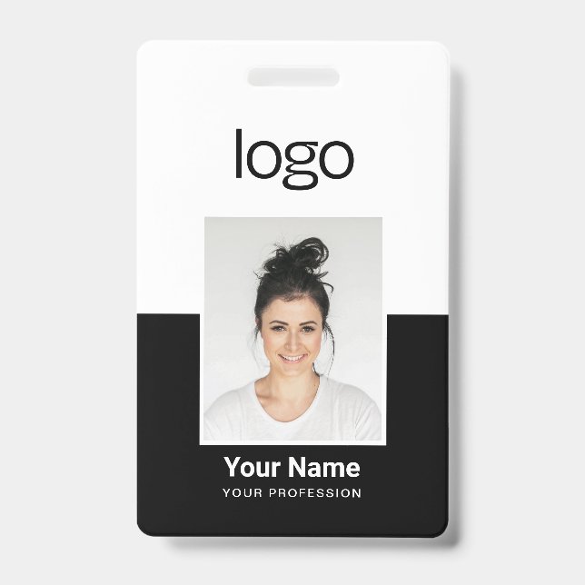 Badges de nom de photo d'employé personnalisés (Avant)