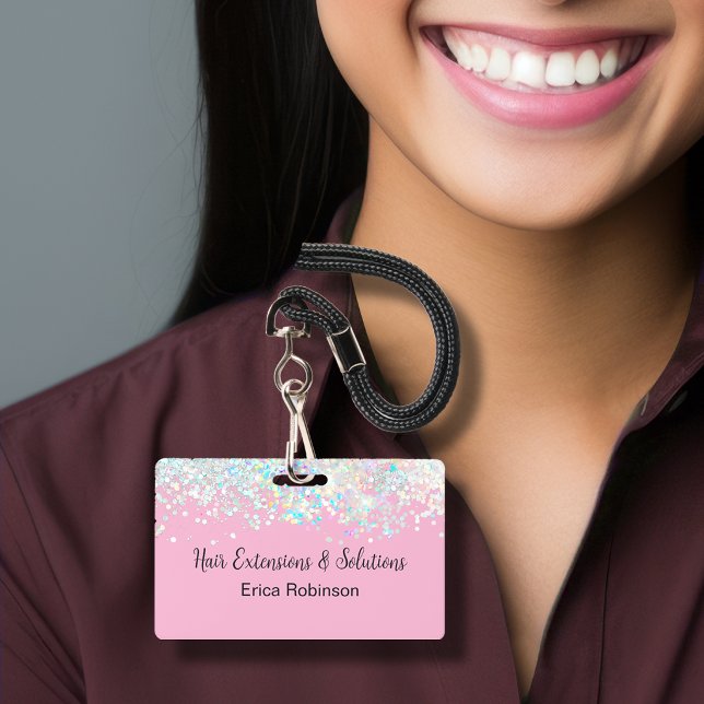 Badges de nom pour le salon de beauté Glitzy (Créateur téléchargé)