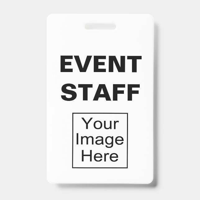 Badges de photo d'identité pour le personnel d'évé (Avant)
