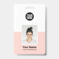 Badges de sécurité d'entreprise avec photo d'emplo