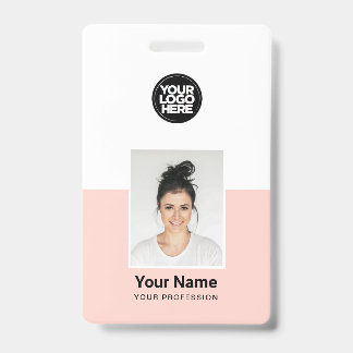 Badges de sécurité d'entreprise avec photo d'emplo