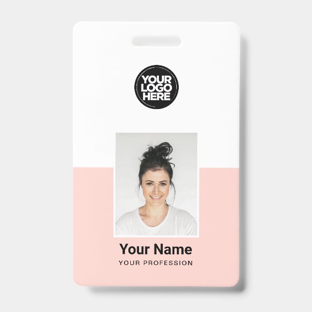 Badges de sécurité d'entreprise avec photo d'emplo (Avant)