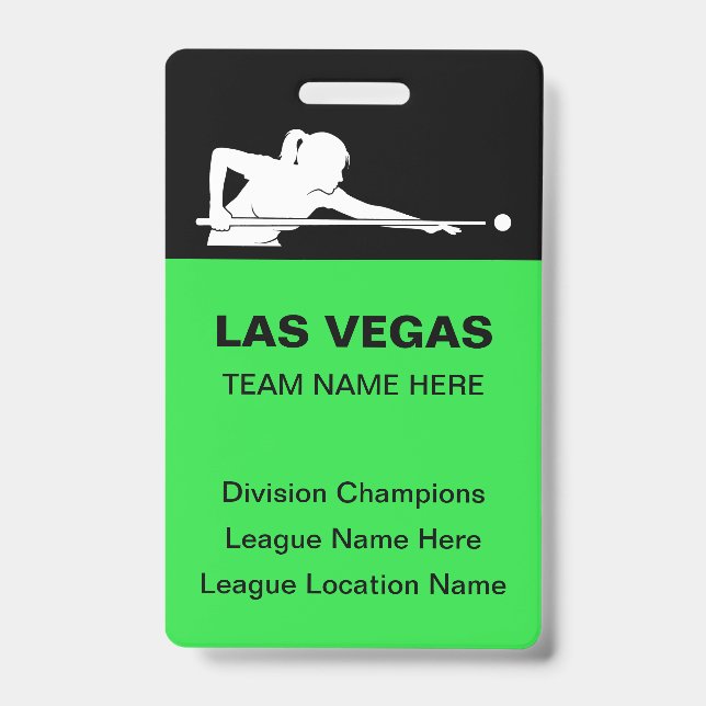 Badges de thème de billard de Las Vegas en gros po (Avant)
