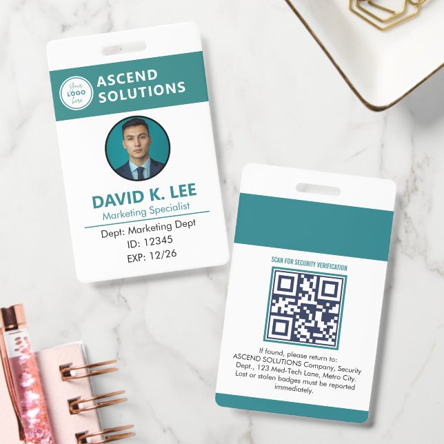 Badges d'employé du personnel - Carte d'accès de s (Bureau)