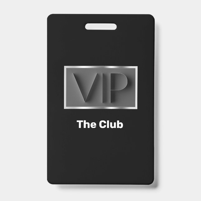 Badges d'entrée au Club VIP Classy (Avant)