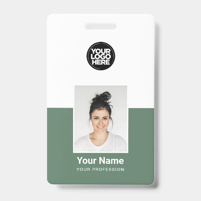 Badges d'ID de sécurité de l'entreprise photo pers (Avant)