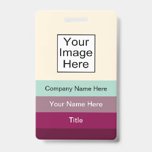 Badges d'identification nominatifs de bureau moder