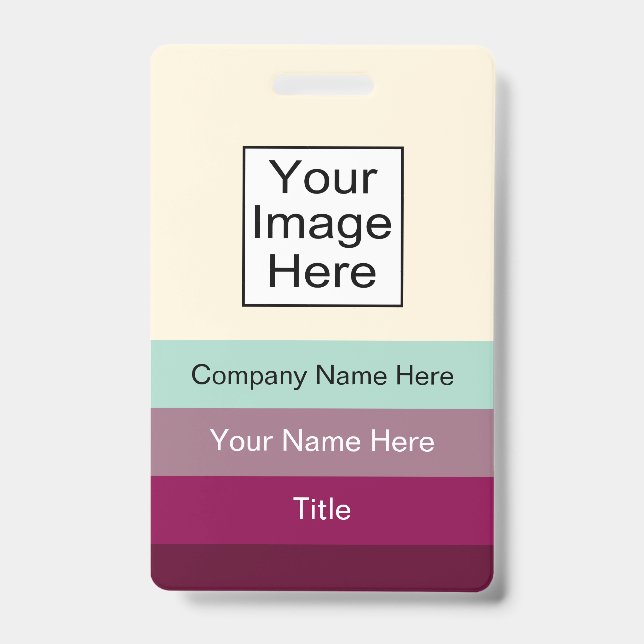 Badges d'identification nominatifs de bureau moder (Avant)
