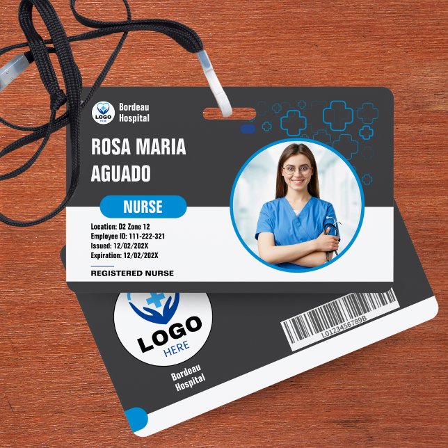 Badges d'identification personnalisés pour hôpitau (Custom Hospital & Business ID Badges - Secure, Durable Design)