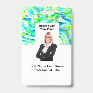 Badges d'identification photo de Realtor professio