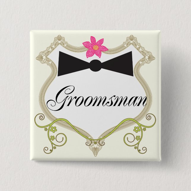 Badges Mariages de Cravate Groomsman Bow (Devant)