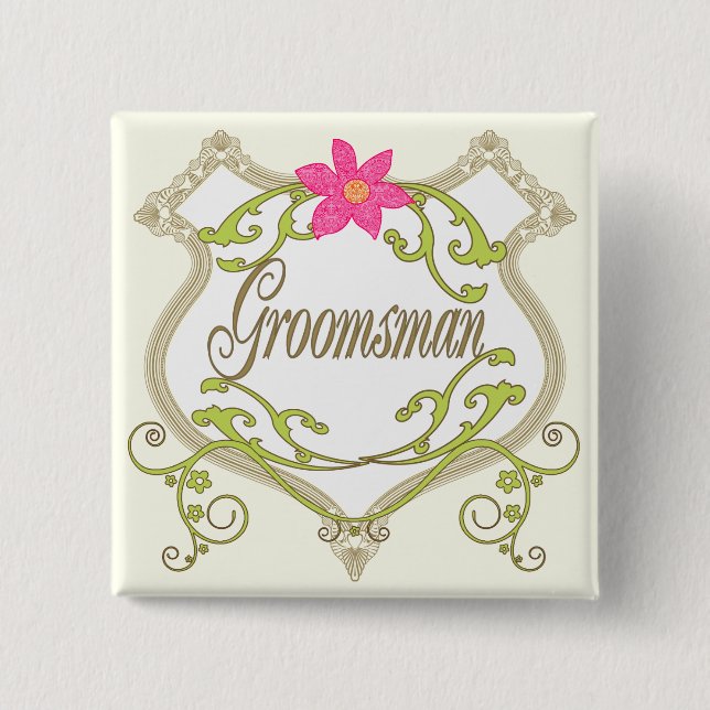 Badges Mariages Groomsman (Devant)