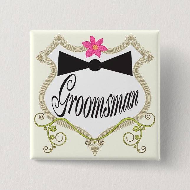 Badges Mariages Groomsman BowTie (Devant)