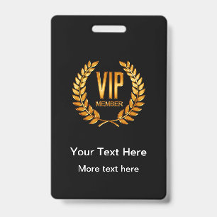 Badges membres VIP Club Classy