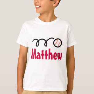 Badine des T-shirts de base-ball pour le nom
