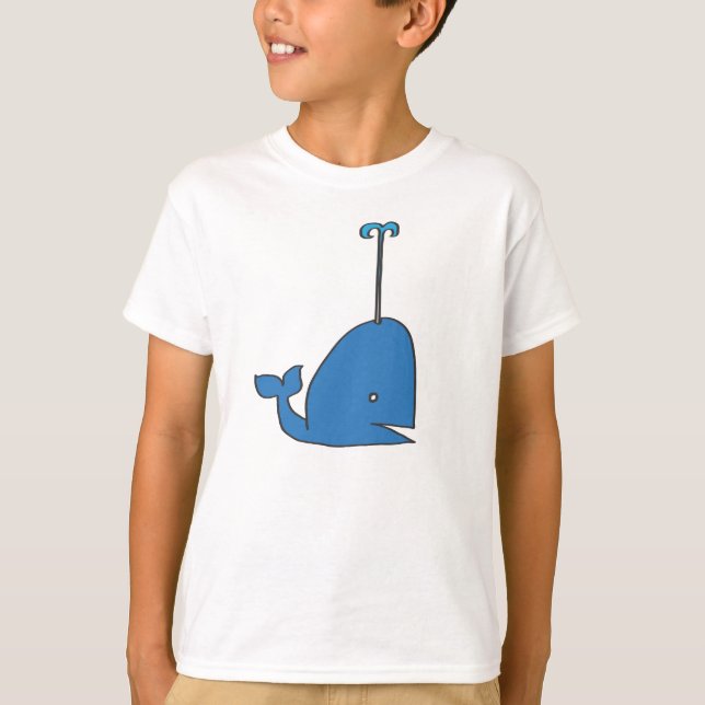 Badine la baleine d'un T-shirt de conte (Devant)