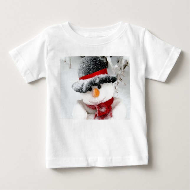 Badine le T-shirt de bonhomme de neige (Devant)