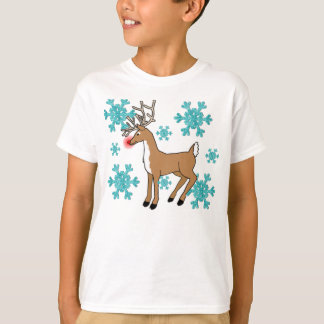 badine le T-shirt de flocon de neige de Noël