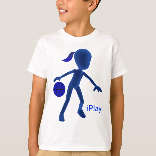 Badine le T-shirt iPlay de basket-ball (Devant)