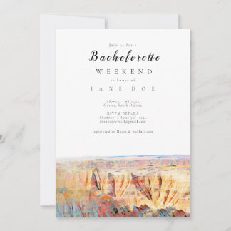 Badlands Bachelorette Party Invitation