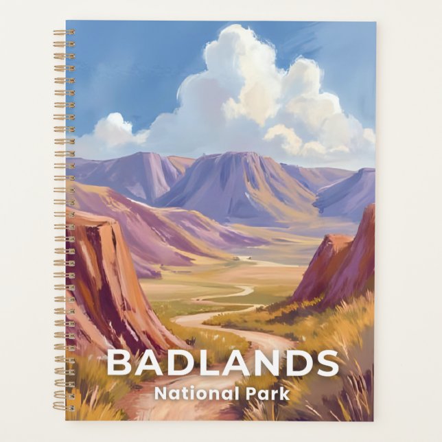 Badlands National Park South Dakota Travel Art (Devant)