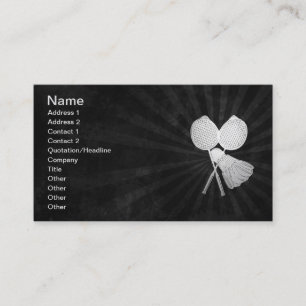 Badminton Carte de visite Pour Joueurs Coaches Clu
