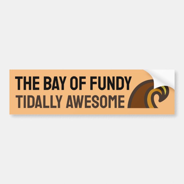 Baf de Fundy Tidally Awesome Sticker pare-chocs (Devant)