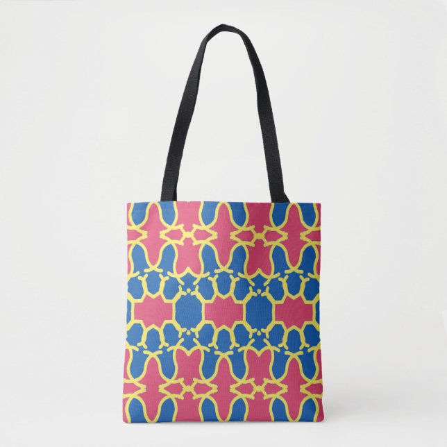 Bag A vibrant trendy multicolor seamless pattern  tote (Devant)