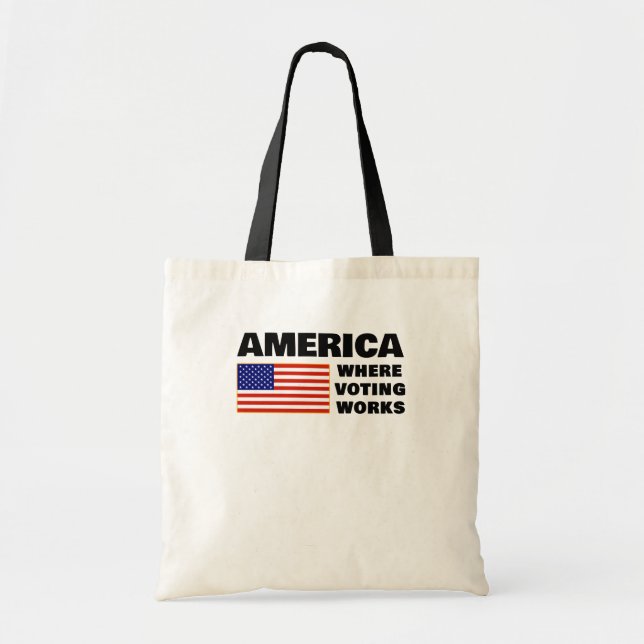 Bag America, Where Voting Works Tote (Devant)