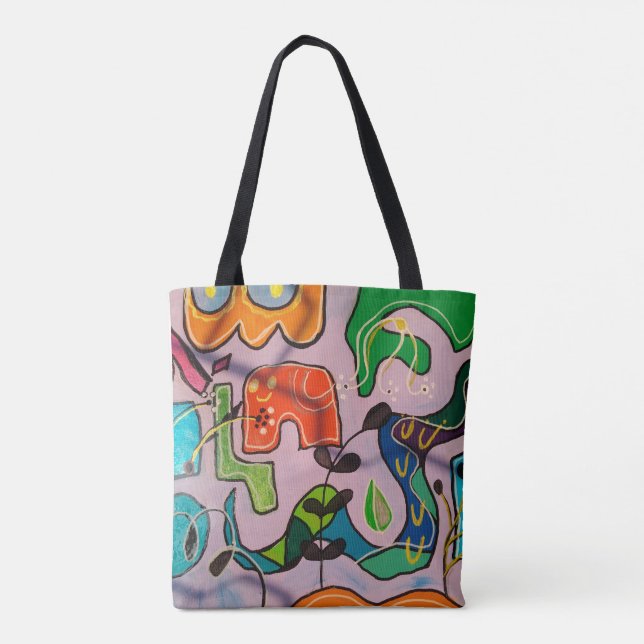 Bag Bolsa tote, estampa em toda a área, Bolsa Tote de (Dos)
