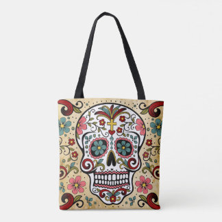 Bag bourse tote crâne mexicaine