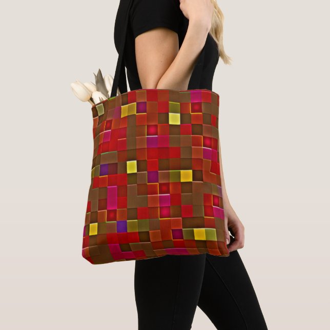 Bag "Checkered Affair" (Medium) Shoulder Tote (De près)