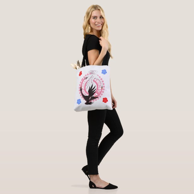 Bag Circling Swan Love Romantic Fantasy Art Tote (Sur le modèle)