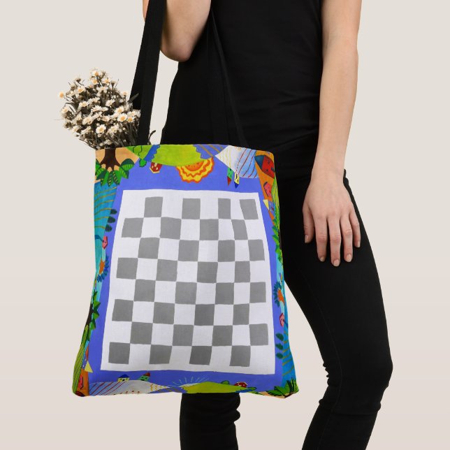 Bag Colorful Fun and Playable Game Board Tote (De près)