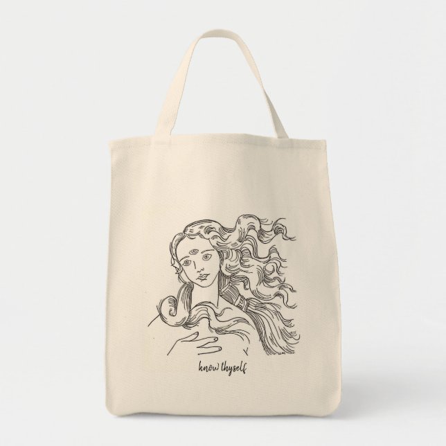 Bag Connais-toi toi-même Tote Vénus (Devant)