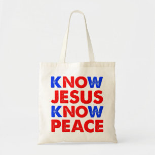 Bag Connaître Jésus connaître la paix Christian Tote S