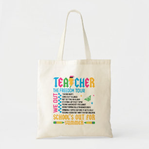 Bag ENSEIGNANT La tournée de la liberté Tote drôle de