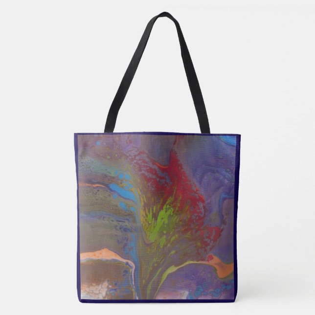 Bag Jamie - Peinture Abstraite - Tote d'Art Original (Devant)